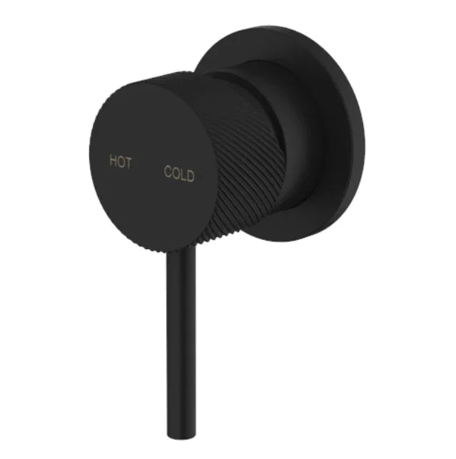 Millennium Cioso Knurled Shower Mixer, Matte Black