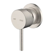 Millennium Cioso Knurled Shower Mixer, Brushed Nickel