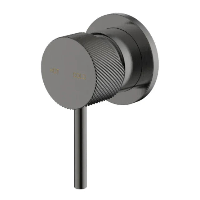 Millennium Cioso Knurled Shower Mixer, Gun Metal