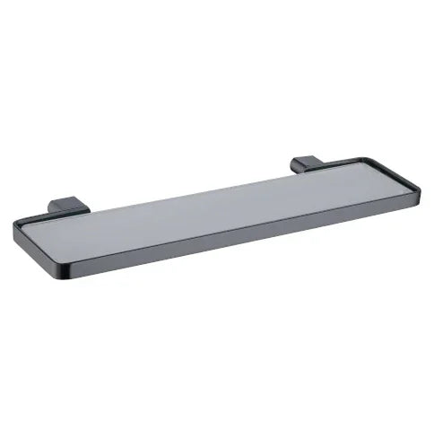 Millennium Zoya Glass Shelf 500mm, Gun Metal