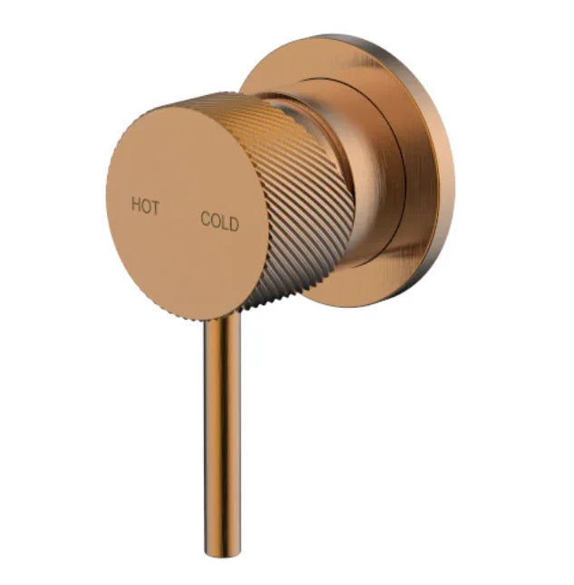 Millennium Cioso Knurled Shower Mixer, Rosa