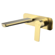 Millennium Akemi Wall Basin/Bath Mixer, Modern Brass