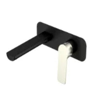 Millennium Akemi Wall Basin/Bath Mixer, Brushed Nickel