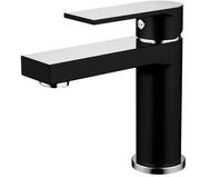 Millennium Kiato Basin Mixer, Matte Black & Chrome