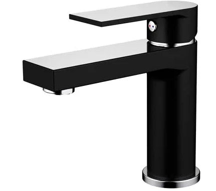 Millennium Kiato Basin Mixer, Matte Black & Chrome