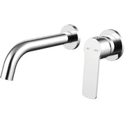 Millennium Cioso Wall Basin Mixer W/Akemi Handle, Chrome
