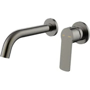 Millennium Cioso Wall Basin Mixer W/Akemi Handle, Gun Metal