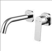 Millennium Cioso SQ Wall Basin Mixer W/Akemi Handle, Chrome