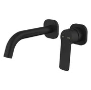 Millennium Cioso SQ Wall Basin Mixer W/Akemi Handle, Matte Black
