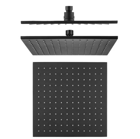 Millennium Kiato 250mm Square Overhead Shower, Matte Black