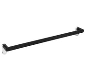 Millennium Akemi Single Towel Rail 600mm, Matte Black & Chrome