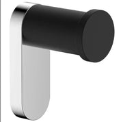 Millennium Akemi Robe Hook, Matte Black & Chrome