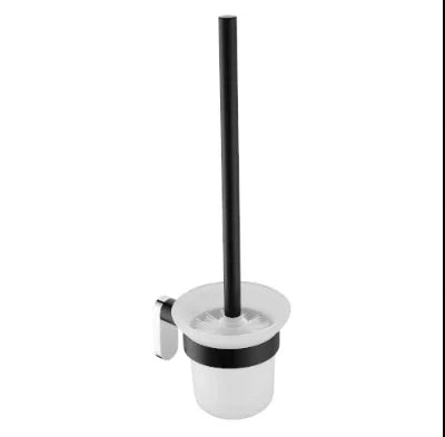 Millennium Akemi Toilet Brush, Matte Black & Chrome