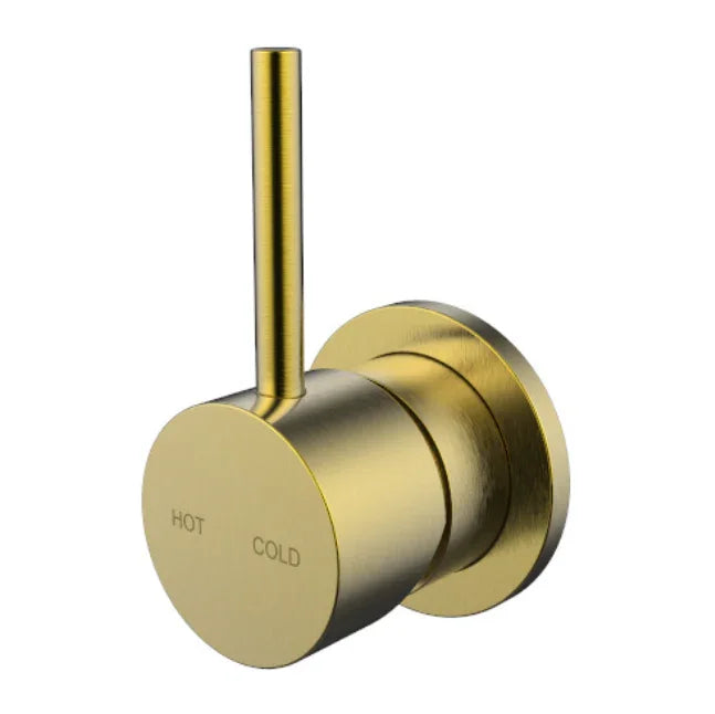 Millennium Cioso Shower Mixer Pin Up, Modern Brass