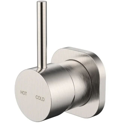 Millennium Cioso SQ Shower Mixer Pin Up, Brushed Nickel