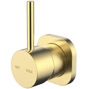 Millennium Cioso SQ Shower Mixer Pin Up, Modern Brass