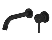 Millennium Cioso Knurled Wall Basin Mixer, Matte Black