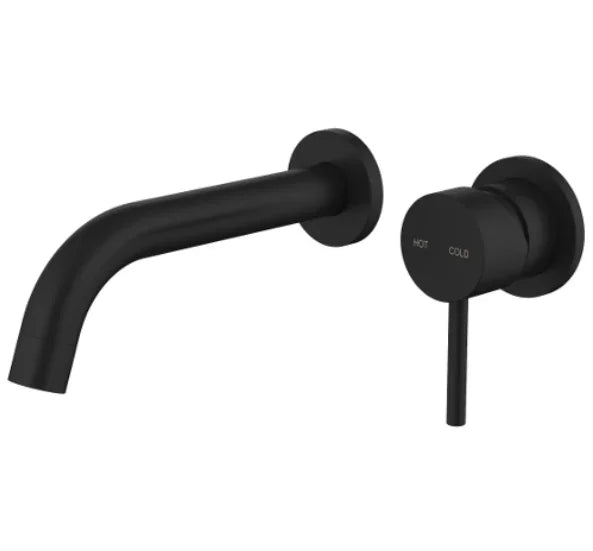 Millennium Cioso Wall Basin Mixer, Matte Black