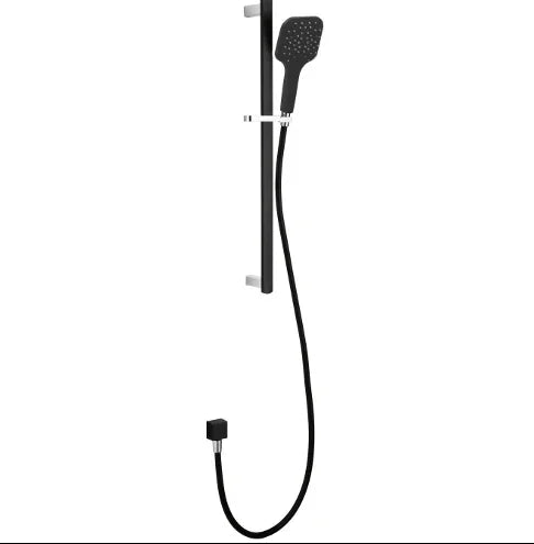 Millennium Konti Rail Shower, Matte Black & Chrome
