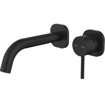 Millennium Cioso SQ Wall Basin Mixer, Matte Black