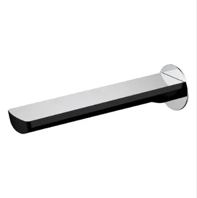 Millennium Akemi 180mm Bath Spout, Matte Black & Chrome