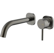 Millennium Cioso SQ Wall Basin Mixer, Gun Metal