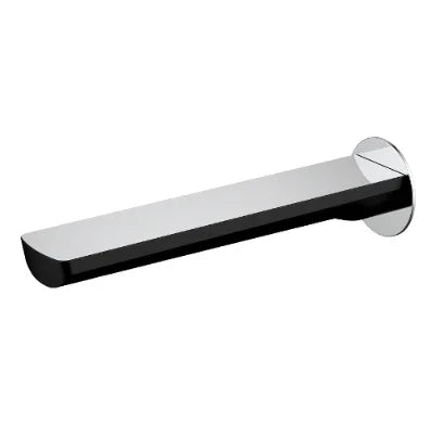 Millennium Akemi 235mm Bath Spout, Matte Black & Chrome