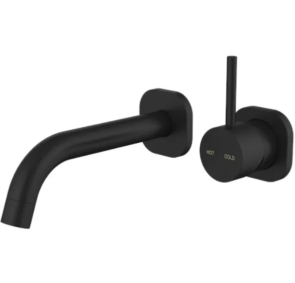 Millennium Cioso SQ Wall Basin Mixer Pin Up, Matte Black