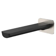 Millennium Akemi 180mm Bath Spout Square Plate, Brushed Nickel