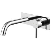 Millennium Cioso Wall Basin Mixer W/Plate, Chrome