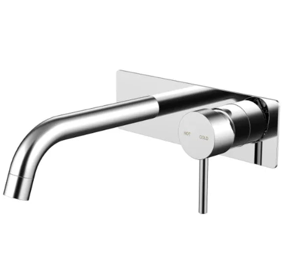 Millennium Cioso Wall Basin Mixer W/Plate, Chrome