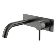 Millennium Cioso Wall Basin Mixer W/Plate, Gun Metal