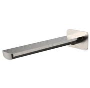 Millennium Akemi 235mm Bath Spout Square Plate, Brushed Nickel