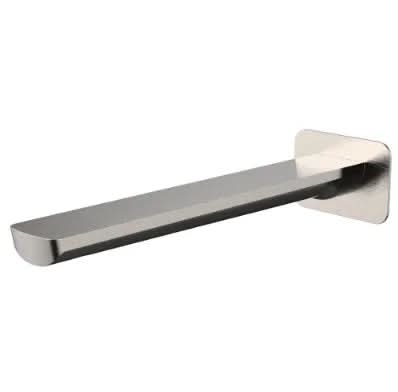 Millennium Akemi 235 mm Bath Spout Square Plate, Brushed Nickel