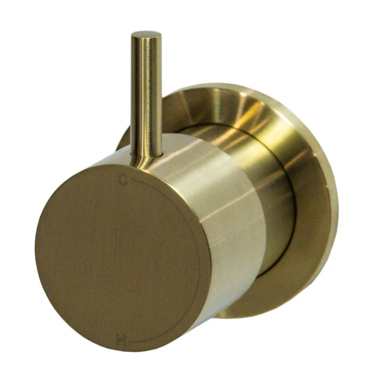 Millennium Cioso Progressive Wall Mixer Pin Up, Modern Brass