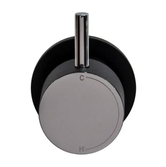 Millennium Cioso Progressive Wall Mixer Pin Up, Matte Black & Chrome
