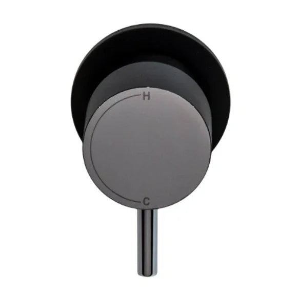 Millennium Cioso Progressive Wall Mixer Pin Down, Matte Black & Chrome