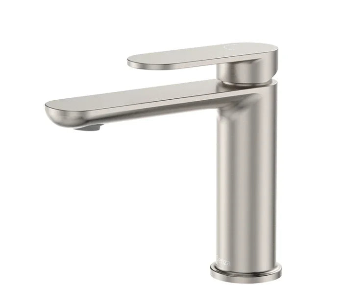 Fienza Empire Slim Cold Start Basin Mixer, Brushed Nickel