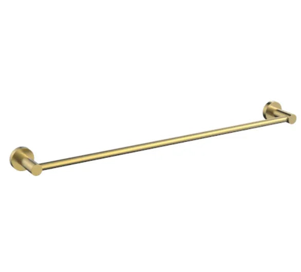 Millennium Cioso 600mm Single Towel Rail, Modern Brass