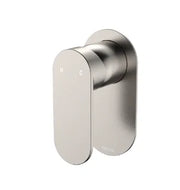 Fienza Empire Slim Wall Mixer, Oval Plate, Brushed Nickel