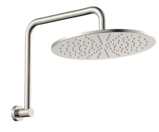 Fienza Empire Slim Gooseneck Shower Arm Set, Brushed Nickel
