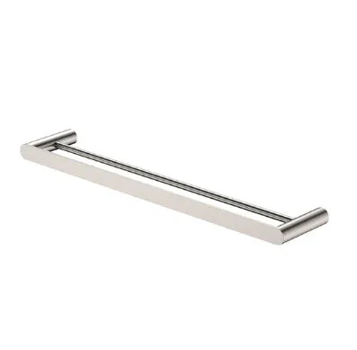 Fienza Empire Slim Double Towel Rail, 600mm, Brushed Nickel