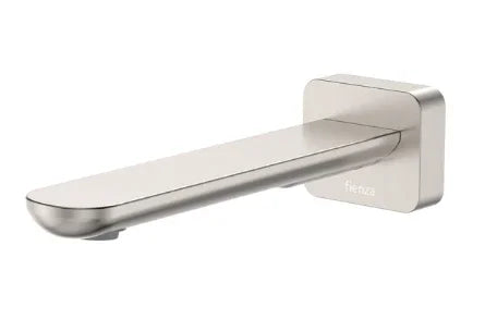 Fienza Empire Slim Basin/Bath Outlet, Square Plate, 180mm, Brushed Nickel