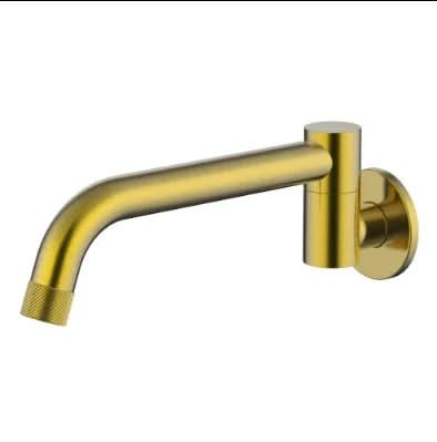 Millennium Cioso Swivel Knurled Basin/Bath Spout, Modern Brass