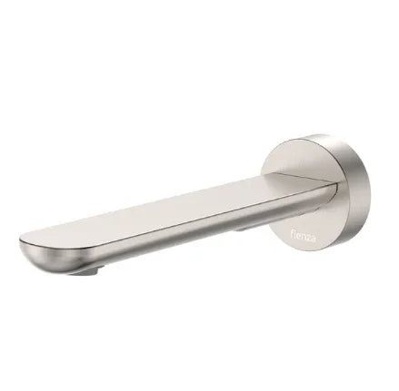 Fienza Empire Slim Basin/Bath Outlet, Round Plate, 180mm, Brushed Nickel