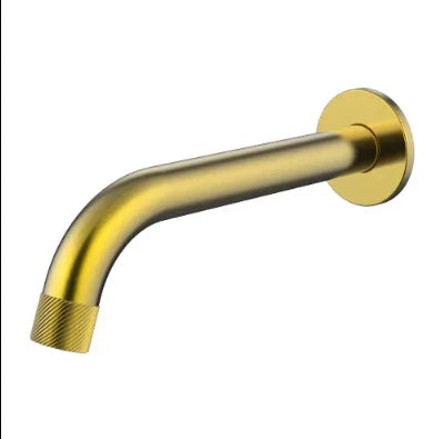 Millennium Cioso Knurled Basin/Bath Spout, Modern Brass
