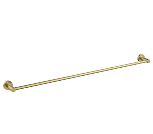 Millennium Cioso 800mm Single Towel Rail, Modern Brass
