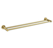 Millennium Cioso 600mm Double Towel Rail, Modern Brass