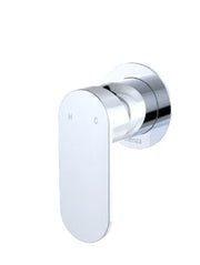 Fienza Empire Slim Wall Mixer, Round Plate, Chrome