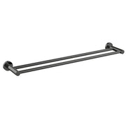 Millennium Cioso 600mm Double Towel Rail, Gun Metal